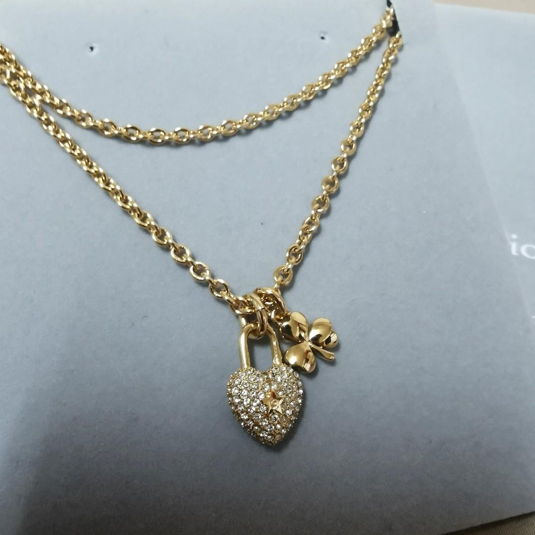DIOR Lucky Locket Necklace Women s Fashion Jewelry Organisers