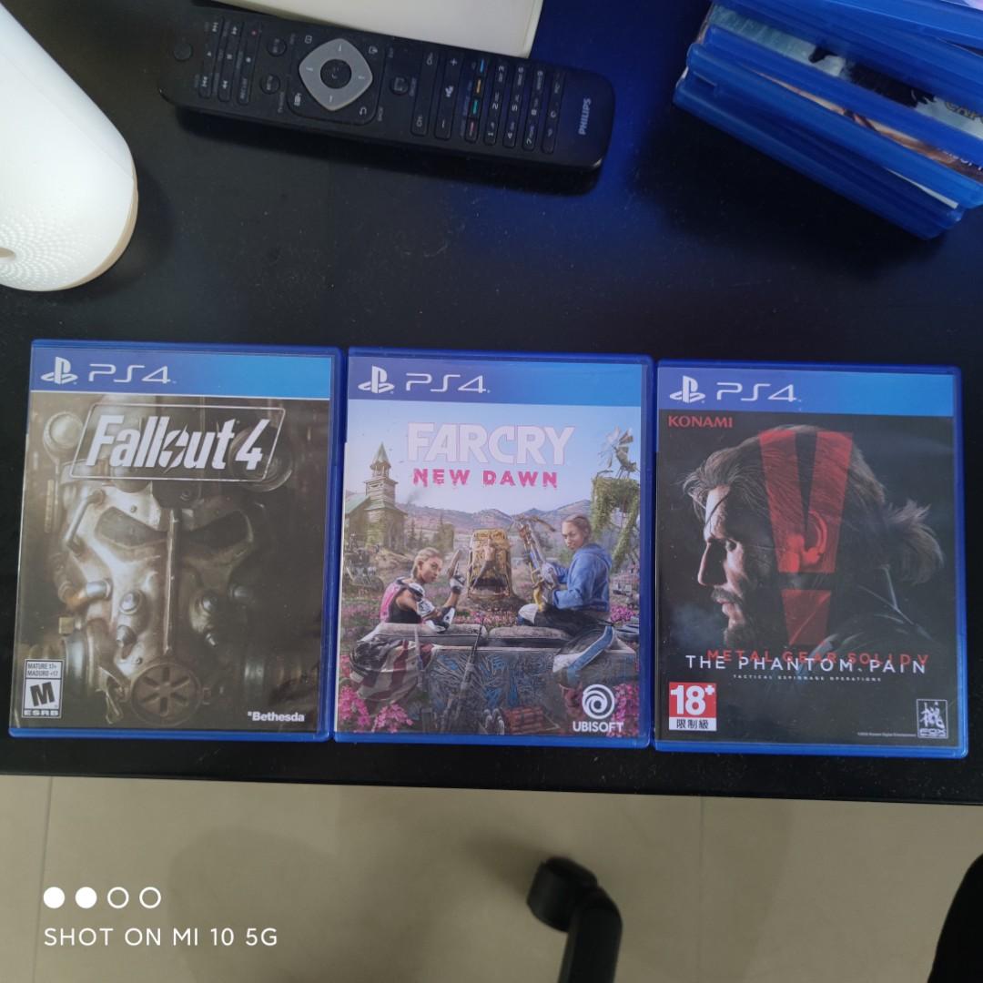Fallout 4 Far Cry New Dawn Metal Gear Solid 5 Video Gaming Video Games Playstation On Carousell
