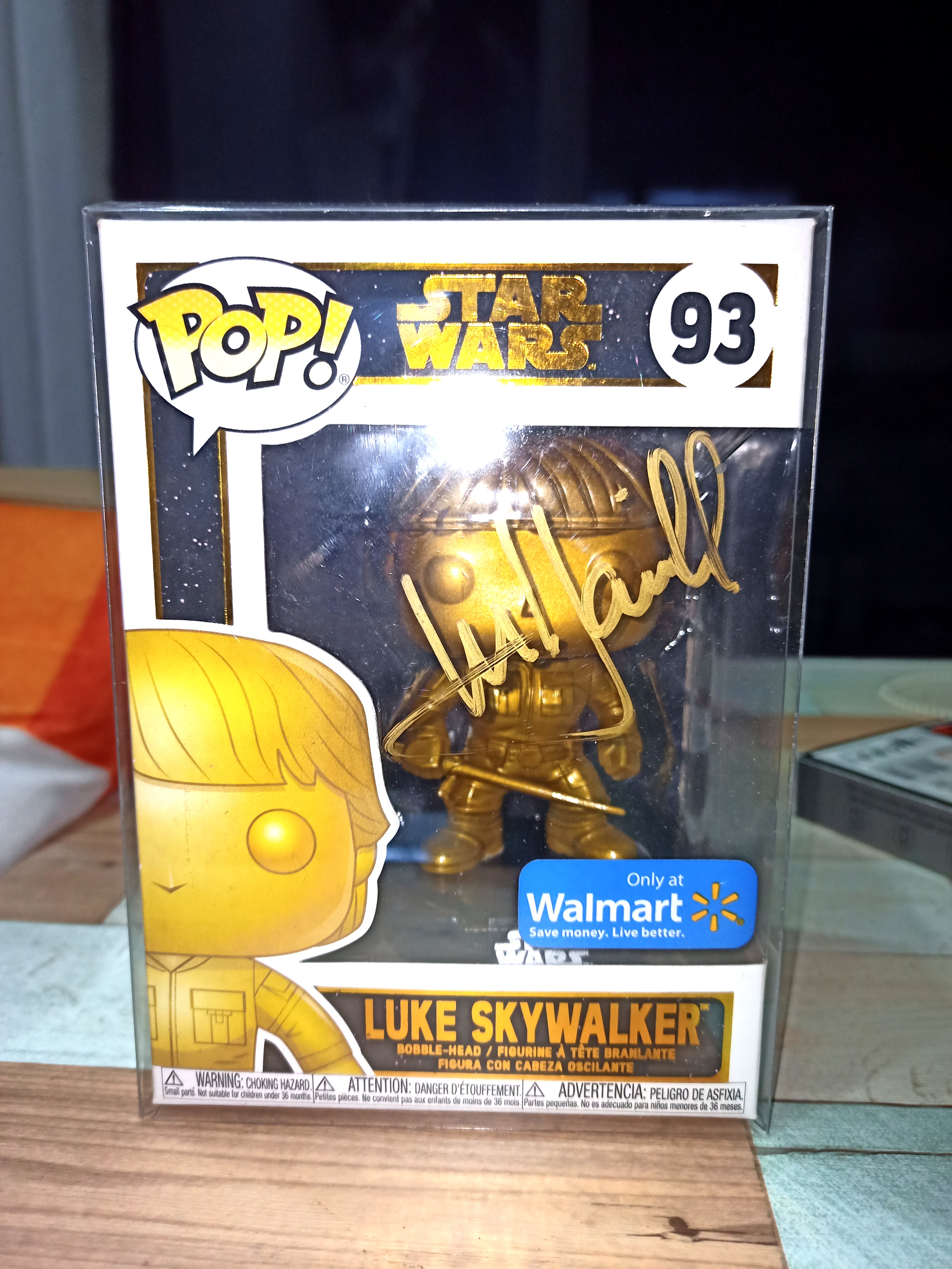 Funko Pop Luke Skywalker Signed Hobbies Toys Memorabilia