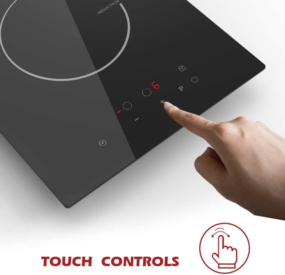 GIONIEN Domino Induction Hob 30cm Built in Electric Cooktop with Plug