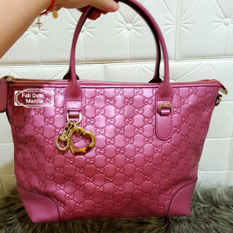 Gucci pink tote best sale