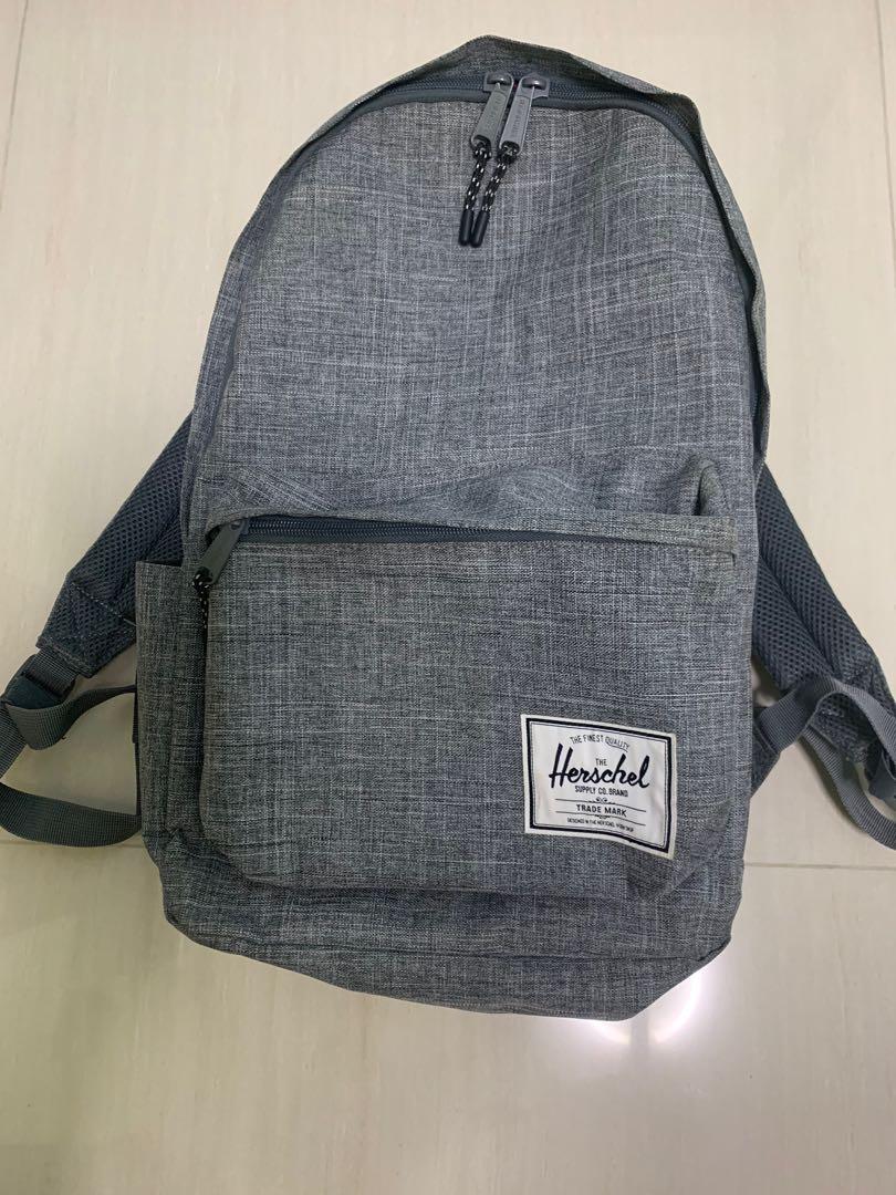Herschel Grey Classic Backpack XL, Men's Fashion, Bags, Backpacks on
