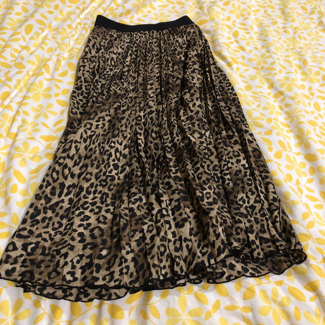 H&m leopard maxi skirt hot sale