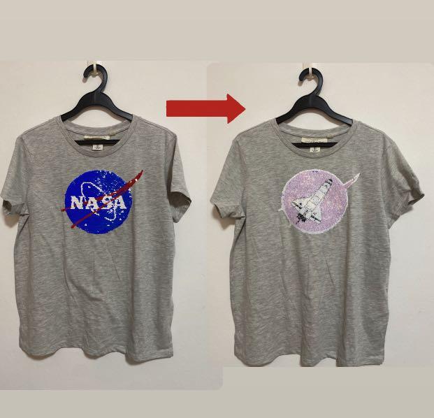 H&m nasa deals sequin shirt