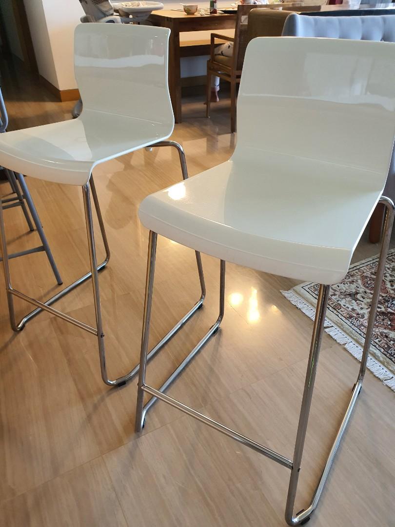 Ikea bar chairs (2 chairs), Furniture & Home Living, Furniture, Chairs