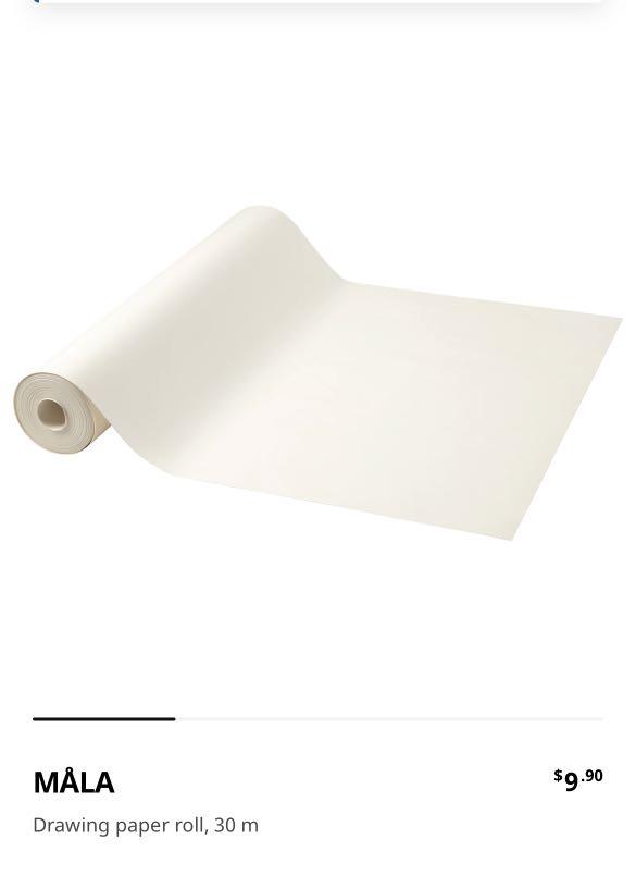 IKEA Mala drawing paper roll 30m, Hobbies & Toys, Stationery & Craft