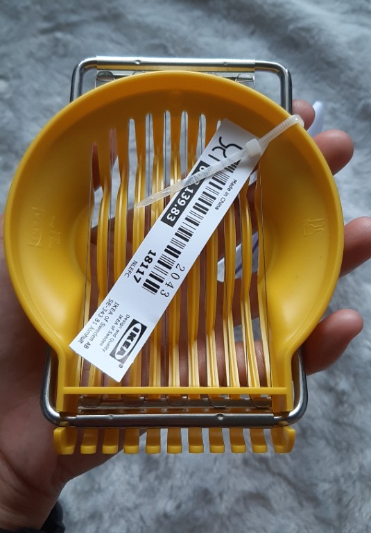 Ikea SLÄT Egg Slicer, Yellow, Furniture & Home Living, Kitchenware