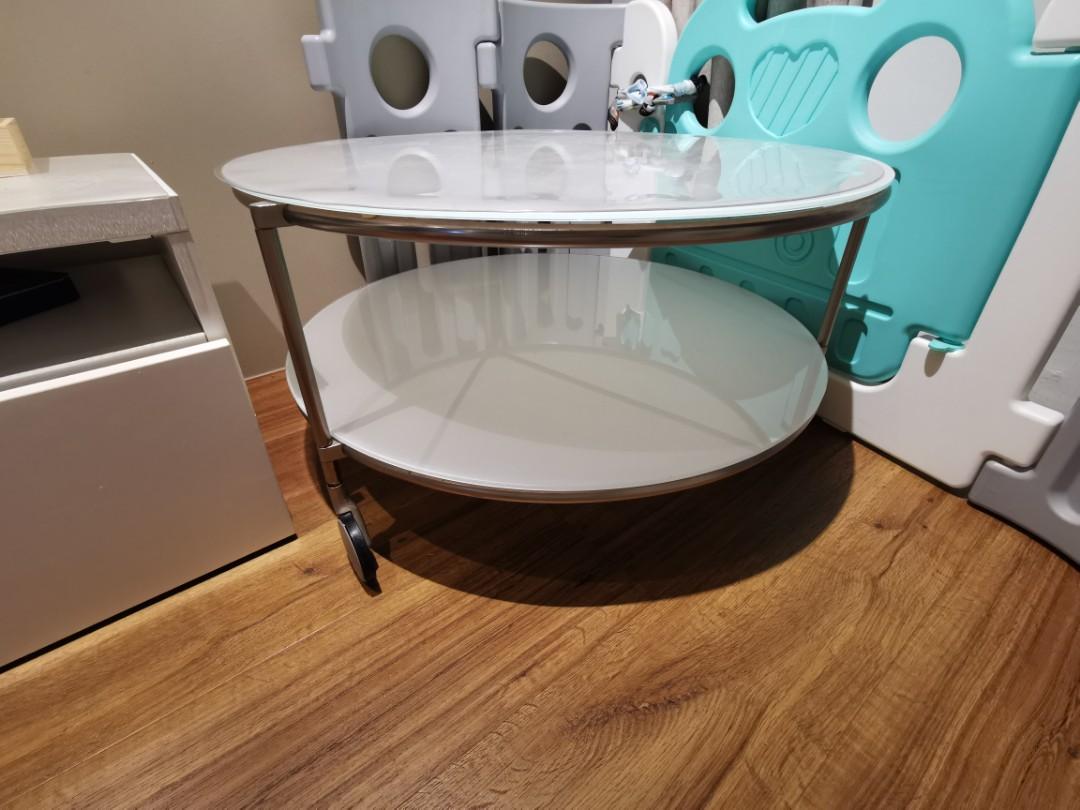 IKEA Strind Coffee Table with wheels, Furniture & Home Living