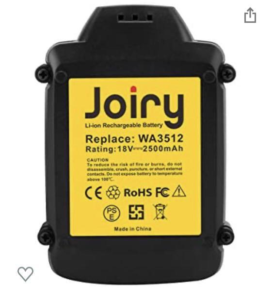 Joiry 18V Lithium Battery for Worx WA3512.1 WA3512 Compatible with