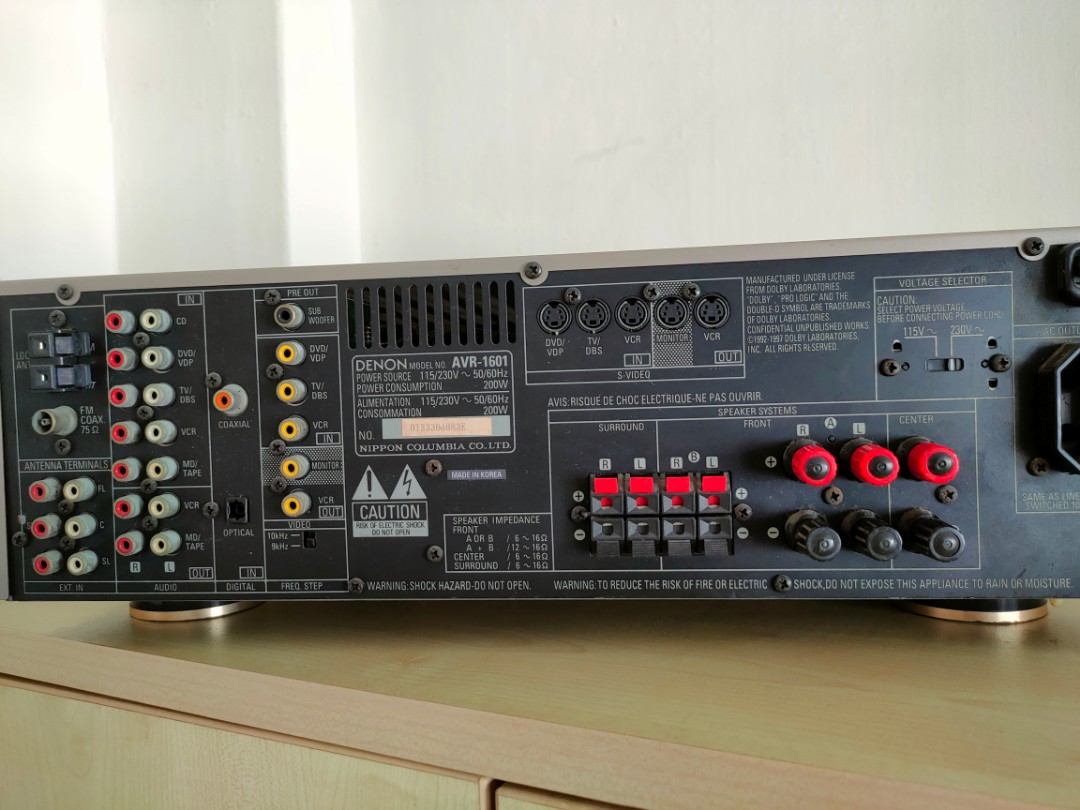 Denon AVR1601 Amplifier, Audio, Soundbars, Speakers & Amplifiers on
