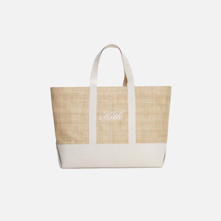 Kith Raffia Tote Bag Kith Women Raffia Haynes Tote (Natural