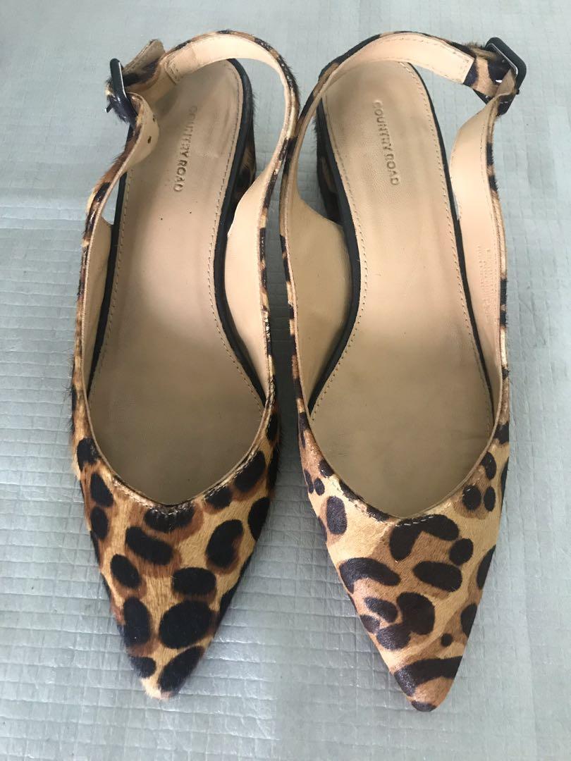 Country road leopard print shoes sales