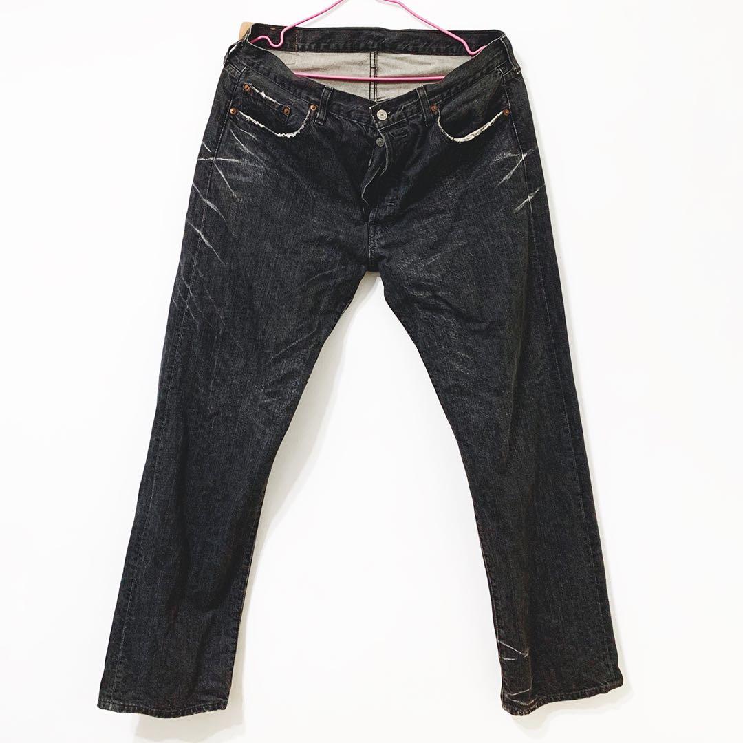 96年製 levi´s 501 black denim jeansW29 L32-