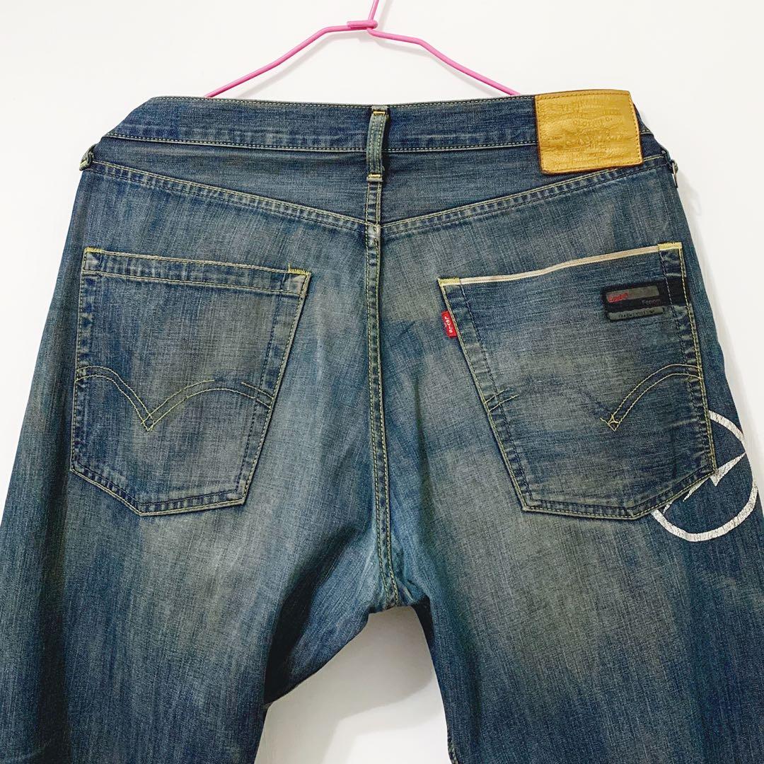 LEVI'S FENOM FRAGMENT 207 JEANS 金標金扣閃電水洗牛仔褲長褲 LEVI'S FENOM FRAGMENT 207 JEANS 金標金扣閃電水洗牛仔褲長褲