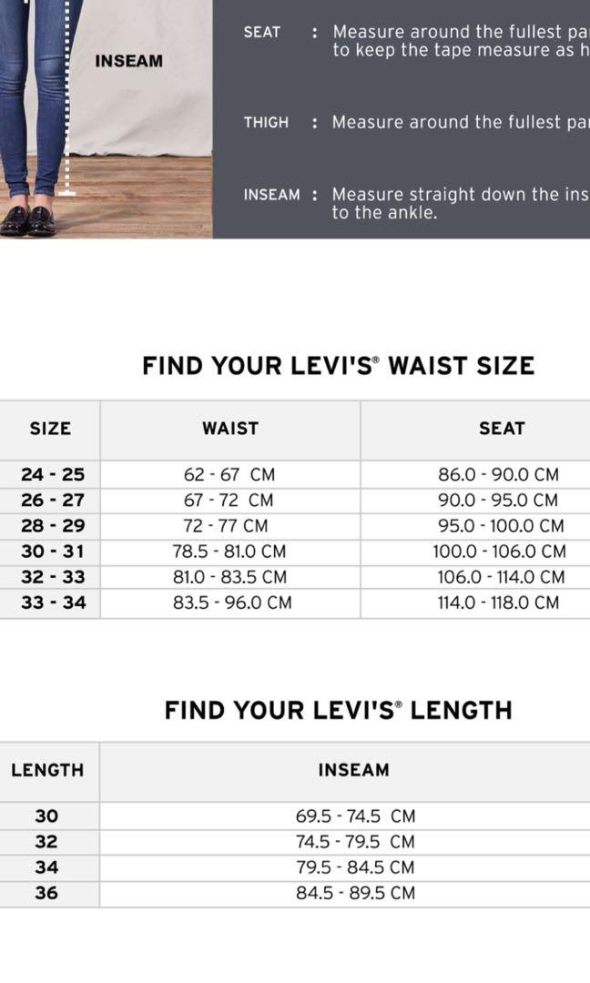 Levis Pants Size Chart Switzerland SAVE 42  pivphuketcom