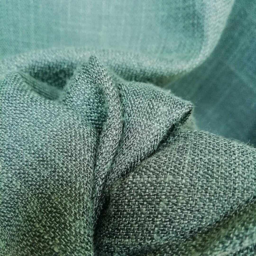 Linen burberry tunik Fesyen Wanita Pakaian Wanita Atasan di