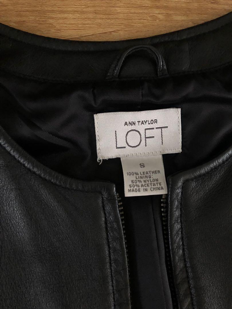 Ann Taylor 100% Genuine Leather Jacket XL - www.vitorcorrea.com