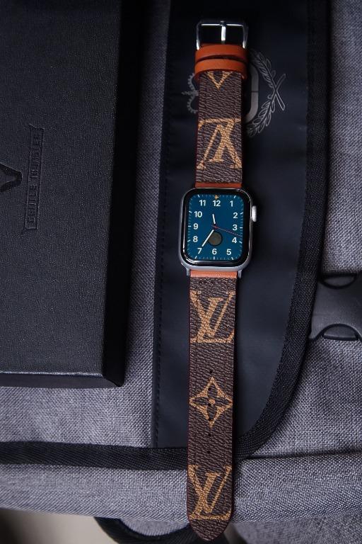 Custom LV Apple Watch Band For Apple Watch Ultra Series 8, 7, SE, 6, 5, 4