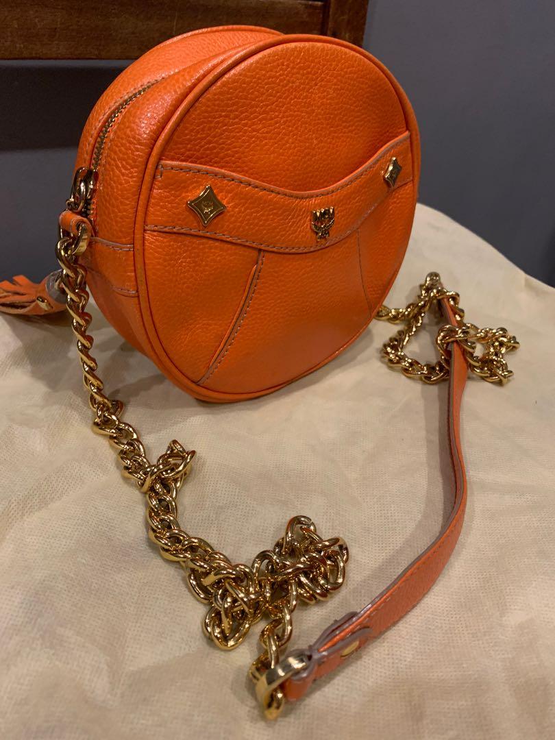 MCM TAMBOURINE SLING (Category: Luxury Bags & Wallets) located in Laoag. Submitted by kakaibags (Listing ID 1096657719, Image 1). Description: Authentic mcm sling from korea Sign of wear only .