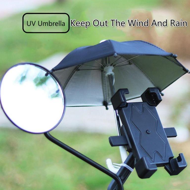 Mini Umbrella Phone Sunshade for Motorcycle, Bike / Bicycle