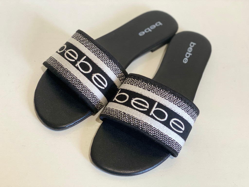 Bebe on sale slide sandals