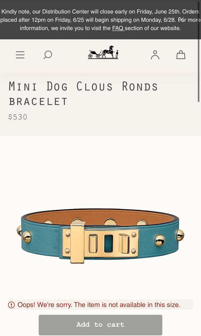 Hermes mini deals dog mix bracelet