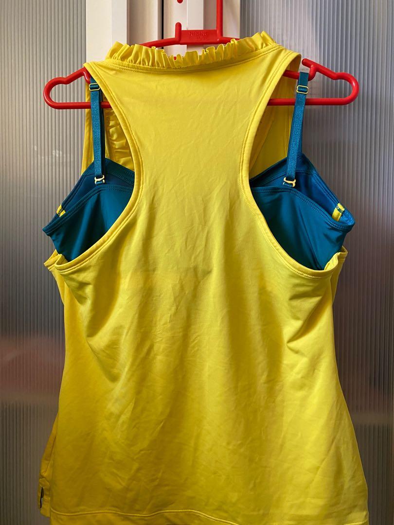 Sports bra 2025 attached to tank