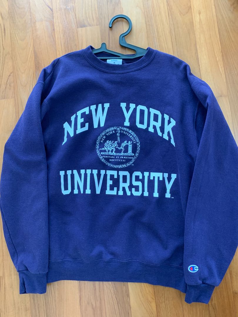 NYU Champion Crewneck Sweatshirt, Men's