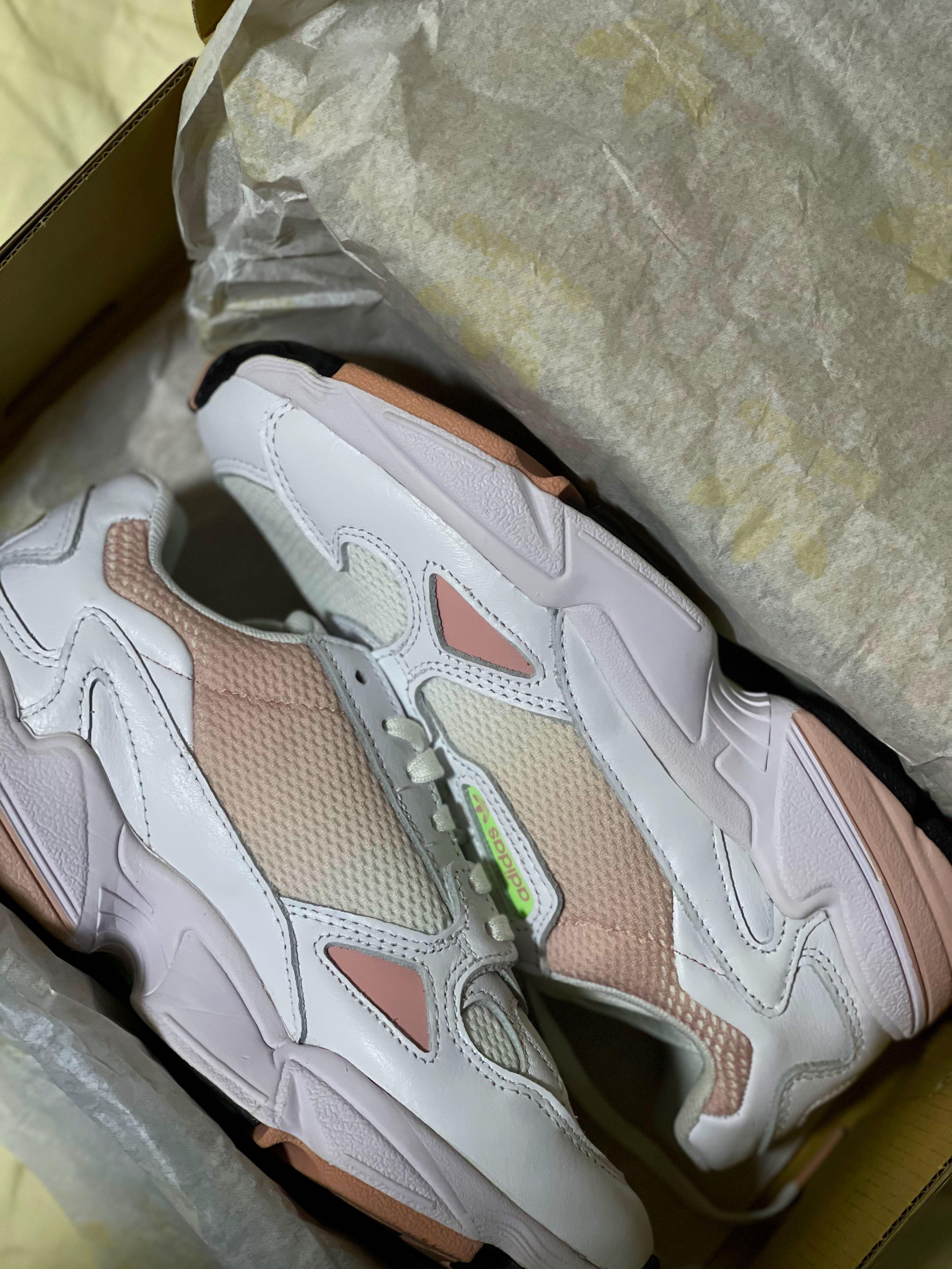 Adidas falcon sales chalk white