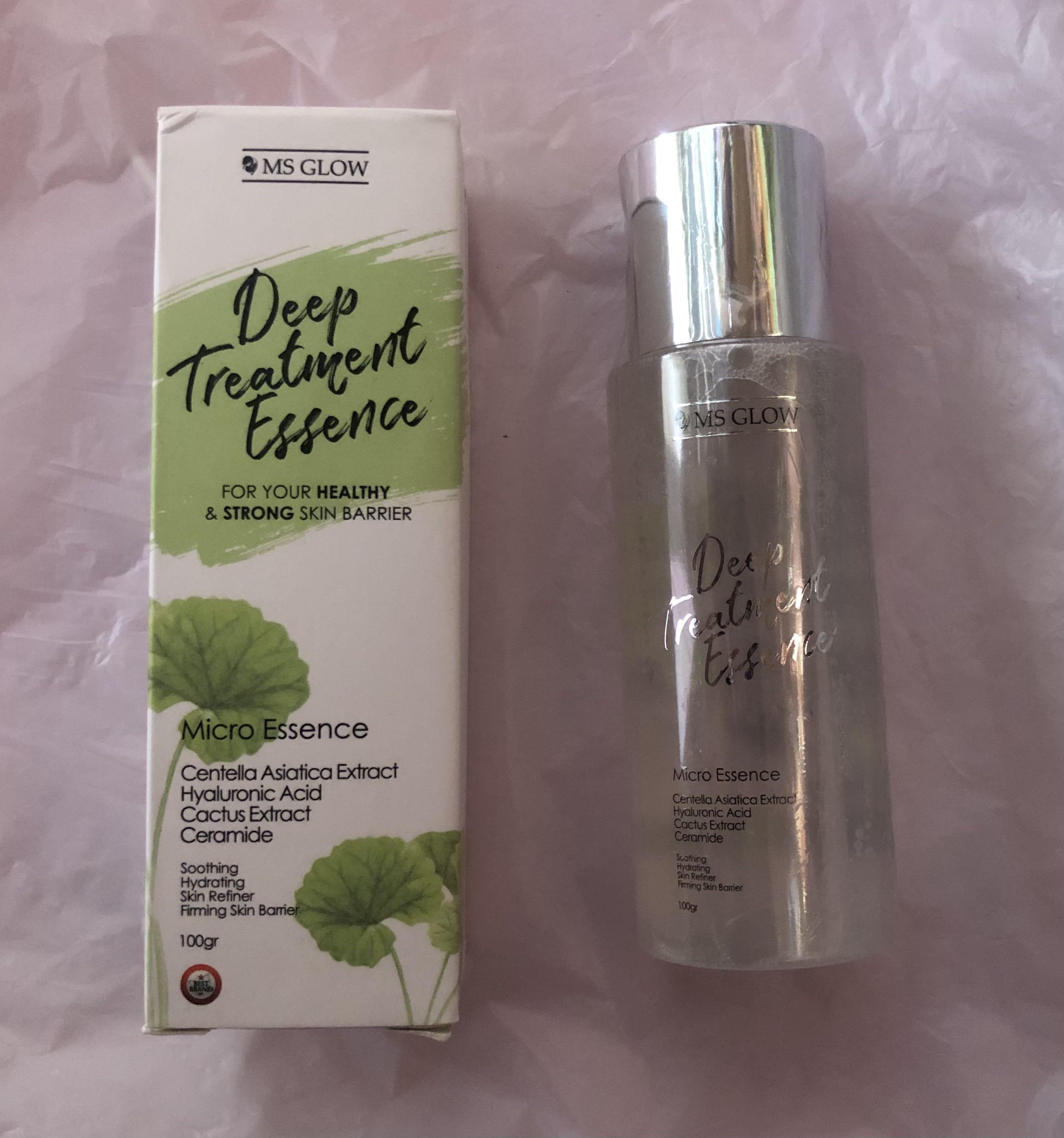 Original Ms Glow Deep Treatment Essence Kesehatan Kecantikan Kulit Sabun Tubuh Di Carousell