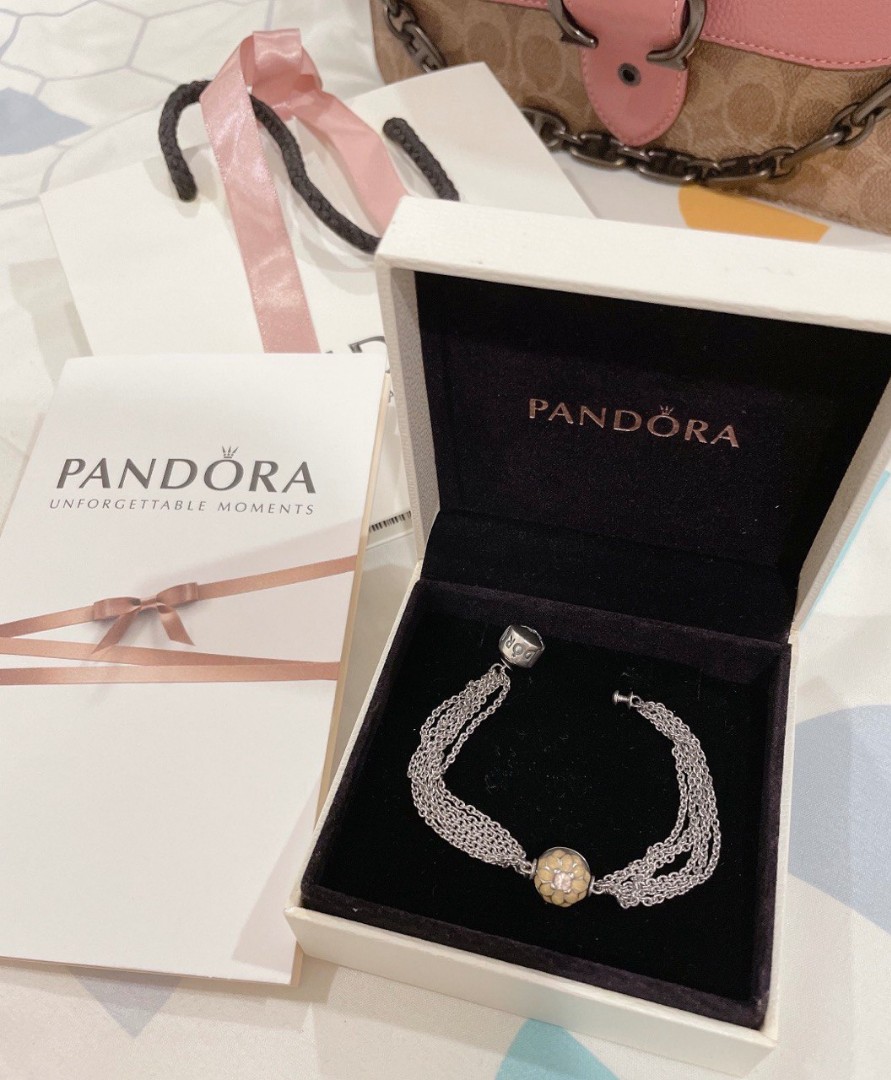 Original Pandora multi strand bracelet 