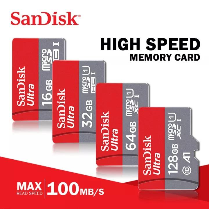 Original Sandisk Micro Sd Card 32gb Memory Tf Card 64gb Sd Card 128gb 256gb 512gb Adapter Card Reader Mobile Phones Gadgets Mobile Gadget Accessories Memory Sd Cards On