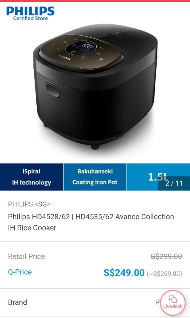 Philips Rice cooker HD4528, TV & Home Appliances, Kitchen Appliances