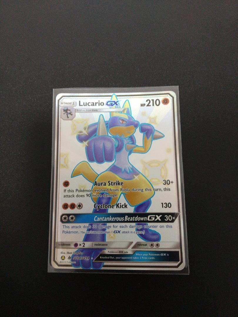 Hidden Fates Shiny Lucario GX POKEMON, Hobbies & Toys, Toys & Games on  Carousell