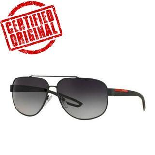 Prada Linea Rossa Polarized 63mm Rectangle Sunglasses