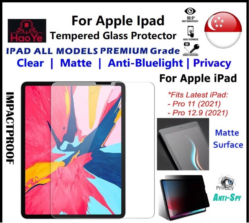 Premium Apple iPad 9H HD Clear Tempered Glass Screen Protector