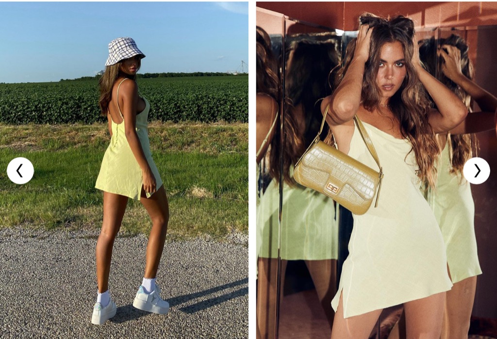 Princess Polly Cheri Mini Dress Green, Women's Fashion, Dresses