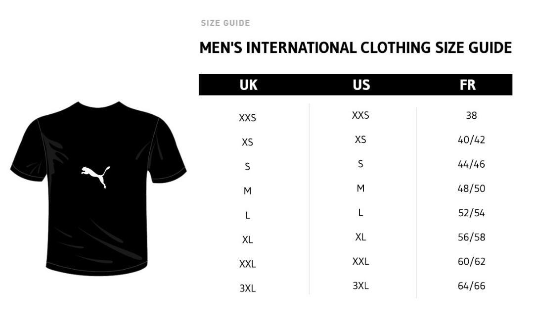 Puma polo size chart store