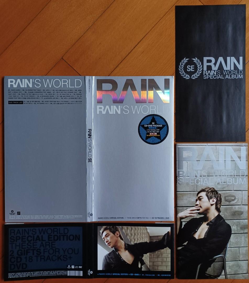 RAIN 鄭智薰RAIN'S WORLD SPECIAL EDITION☆港版CD + DVD無花98%新