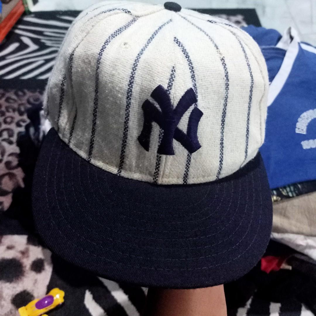 Rare s vintage MLB new York Yankees fitted cap, Men's Fashion