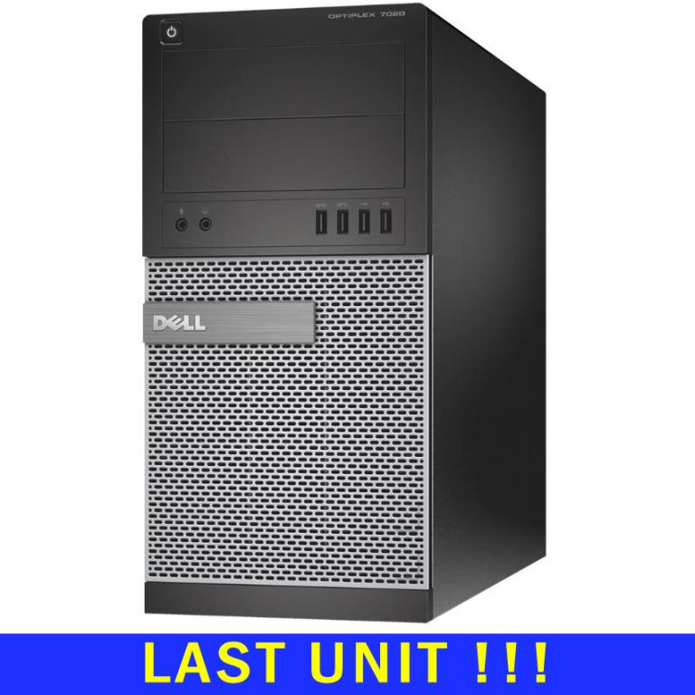 Refurbished: Dell OptiPlex 7010 Mini Tower Intel Core i5-3470 3.2GHz 16GB  RAM 256 GB SSD + 1TB HD DVD-RW WiFi Windows 10 Pro 