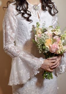 bellista trefoil lace sweatshirt