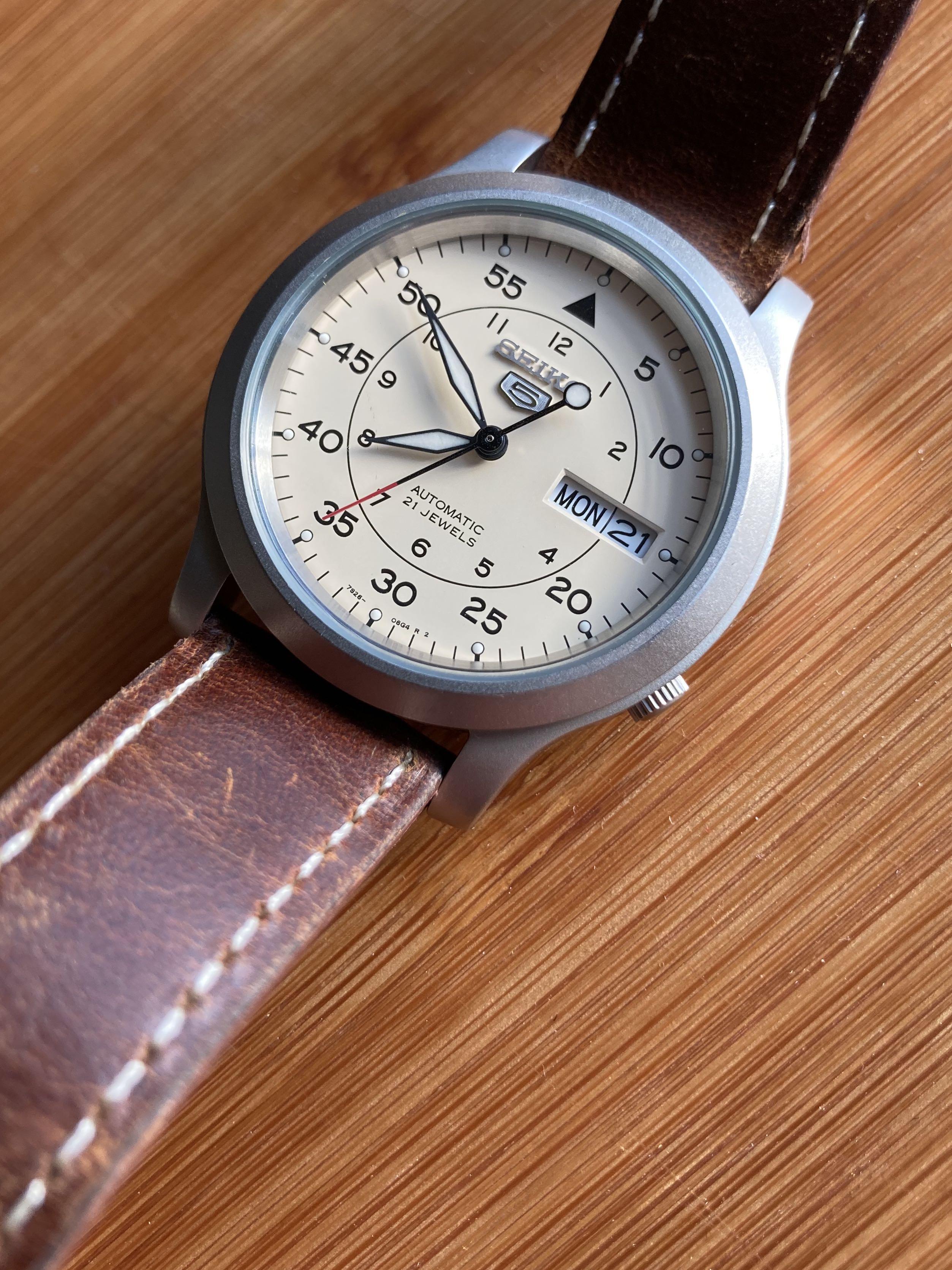 Seiko SNK803 SNK809 military flieger watch Men s Fashion Watches