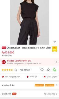 Shopatvelvet - Deus Shoulder T-Shirt Black