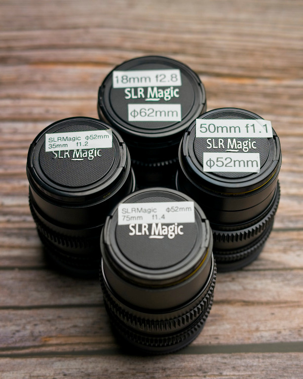 SLR Magic Cine lens set - Sony FE (full frame), Photography, Lens ...
