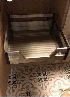 Stainless  steel  pullout  drawer  for kitchen cabinet