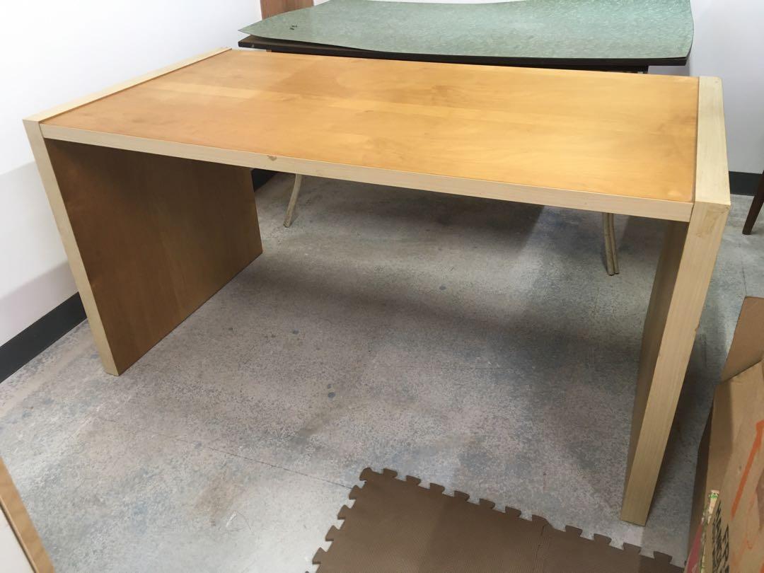 Study table (Category: Tables & Sets) located in Singapore. Submitted by wilsonwu (Listing ID 1096605258, Image 1). Description: study table with glass top 1.5m L x 0.8m W x 0.77m H (glass 1.4m x 0.8m x 5.5mm T ) .