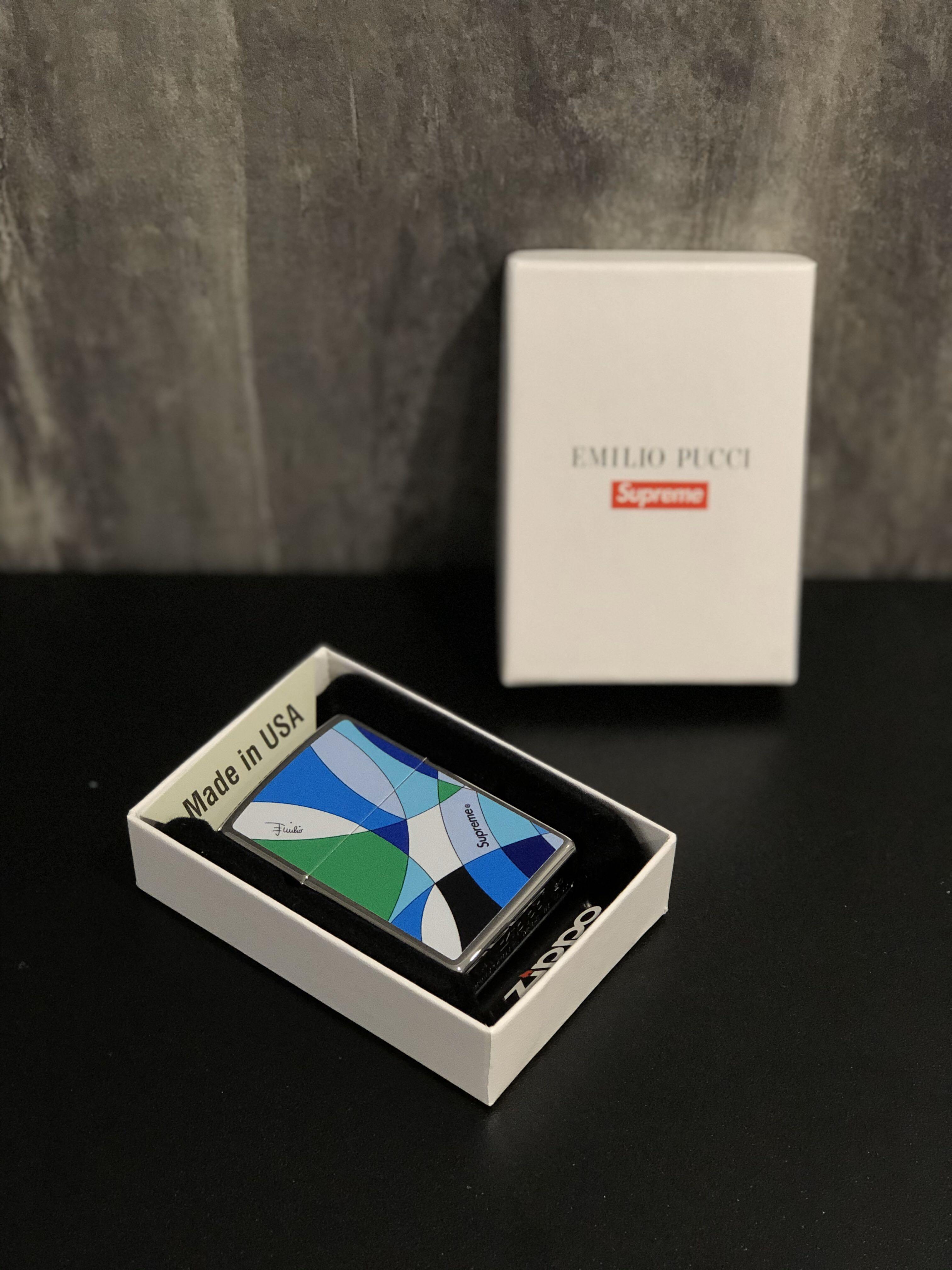 Supreme Emilio Pucci Blue Zippo Lighter 