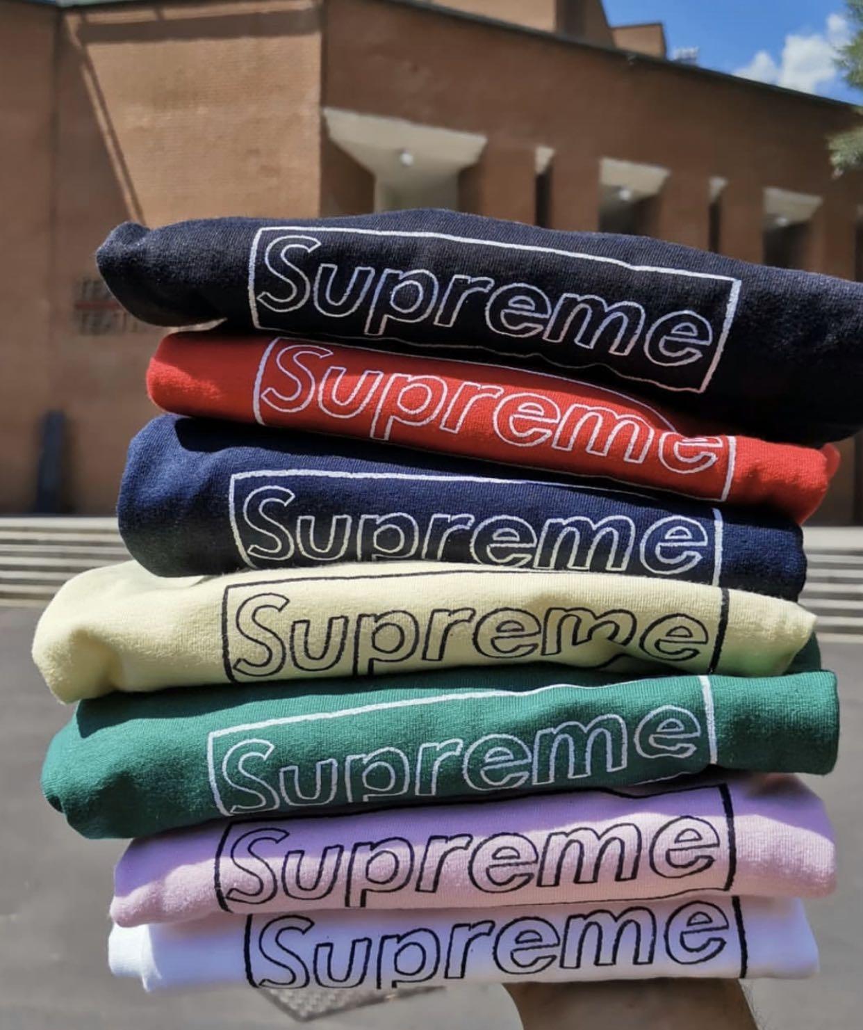 Supreme x Kaws Box Logo Tee
