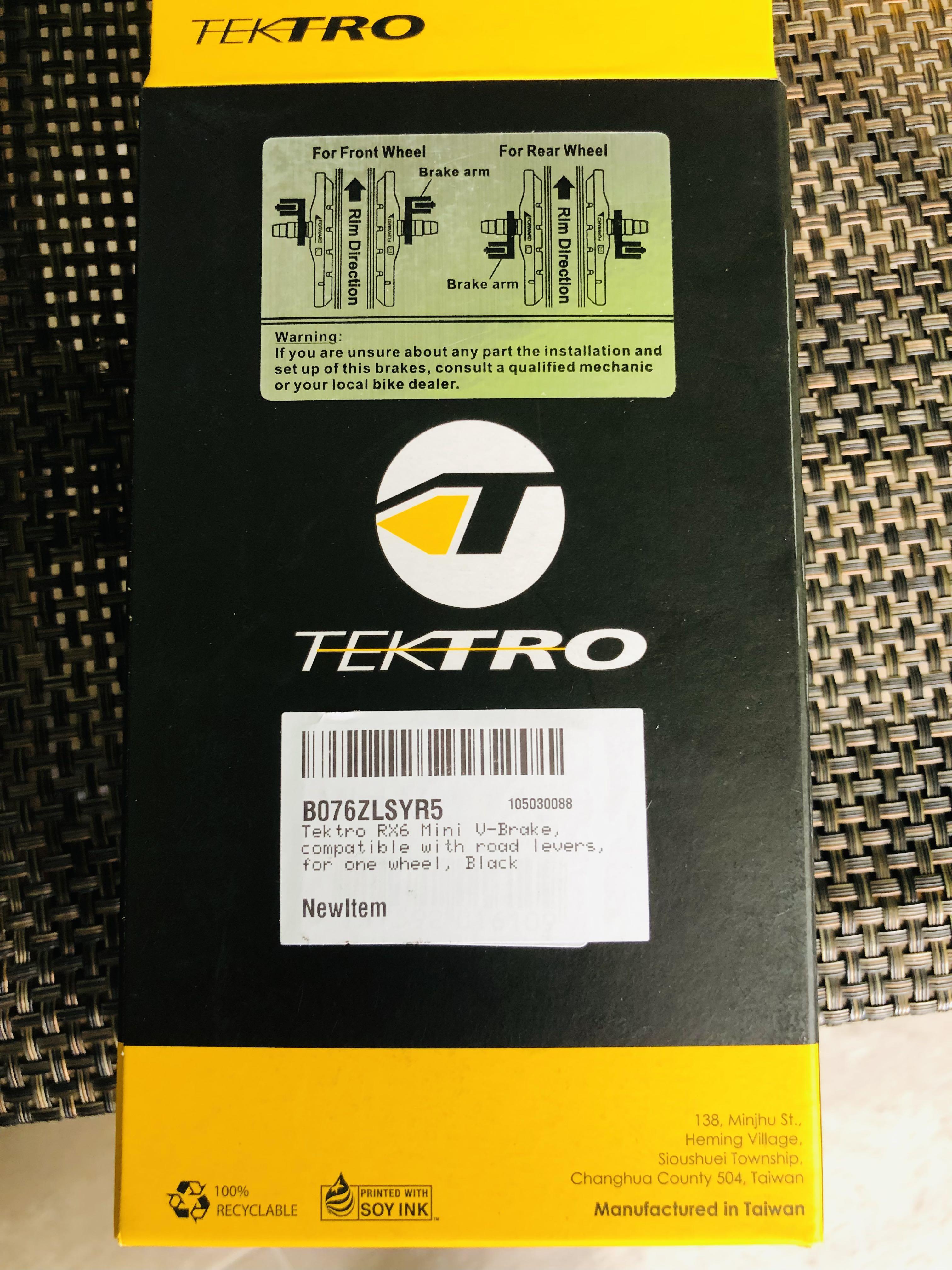 Tektro RX6 V Brake Set, Sports Equipment, Bicycles & Parts, Parts &  Accessories on Carousell